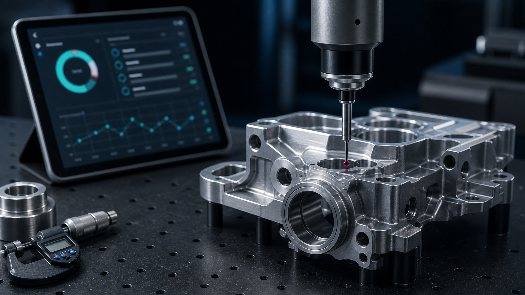 Mesure avec palpeur et instruments connectes